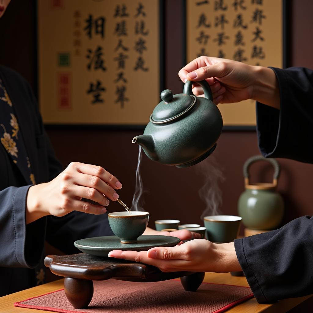 Traditional Chinese tea ceremony in Randallstown