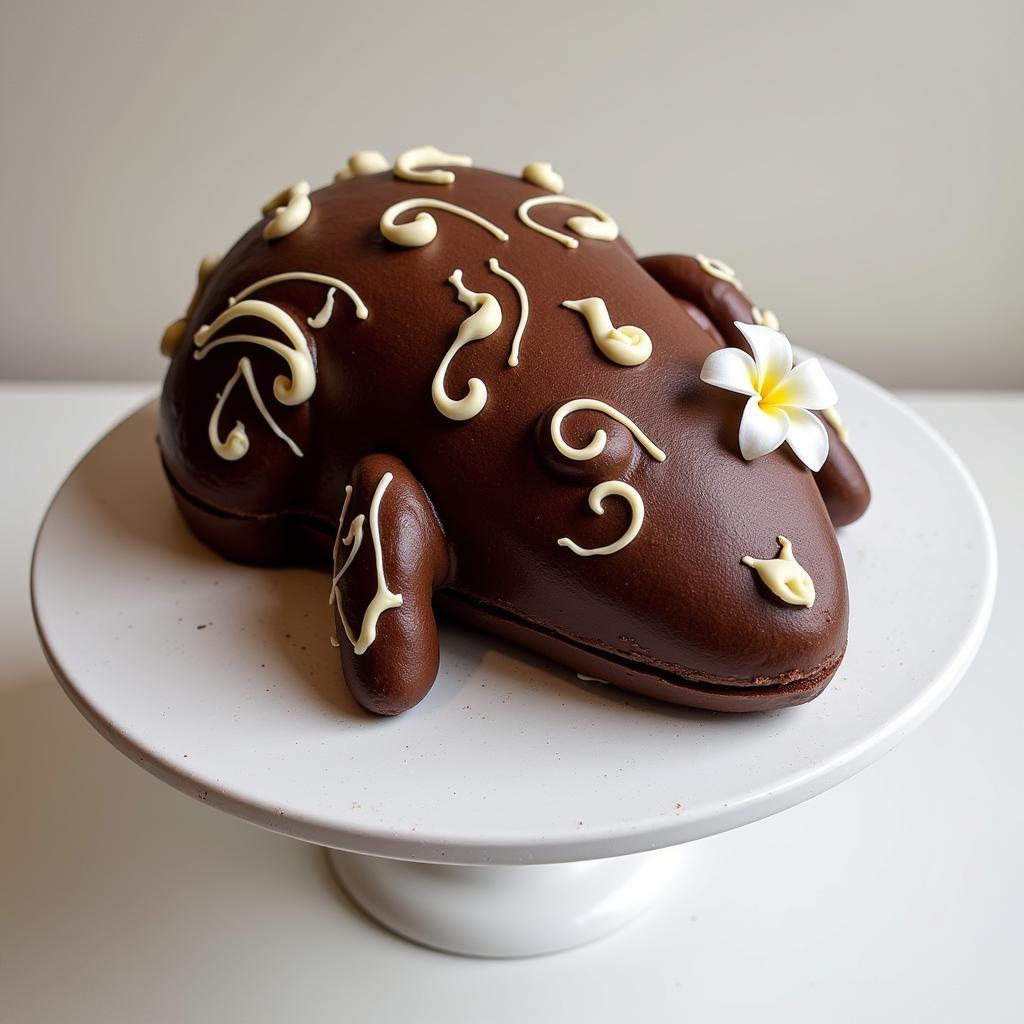 Chocolate Mouse Cursor Cake on a Stand