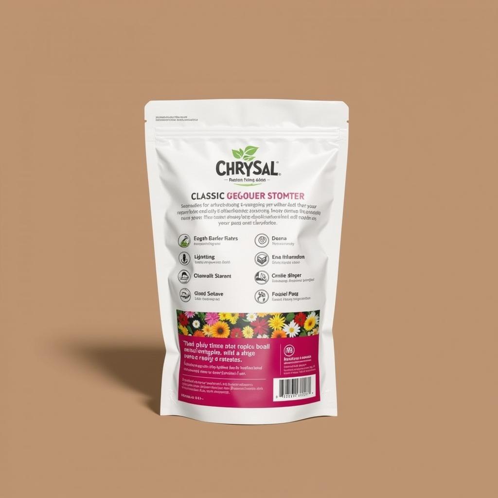 Chrysal classic cut flower food packaging