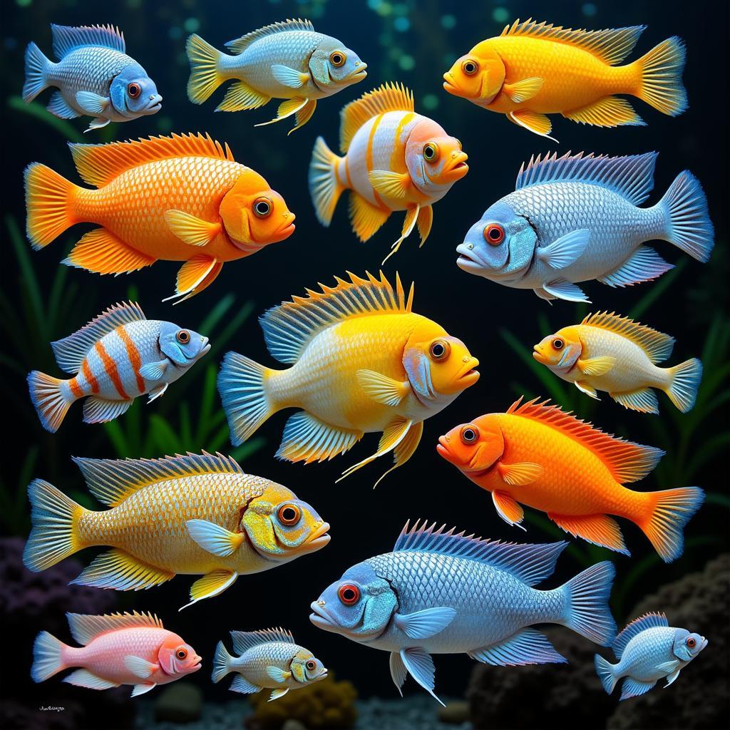 Variety of Cichlid Species