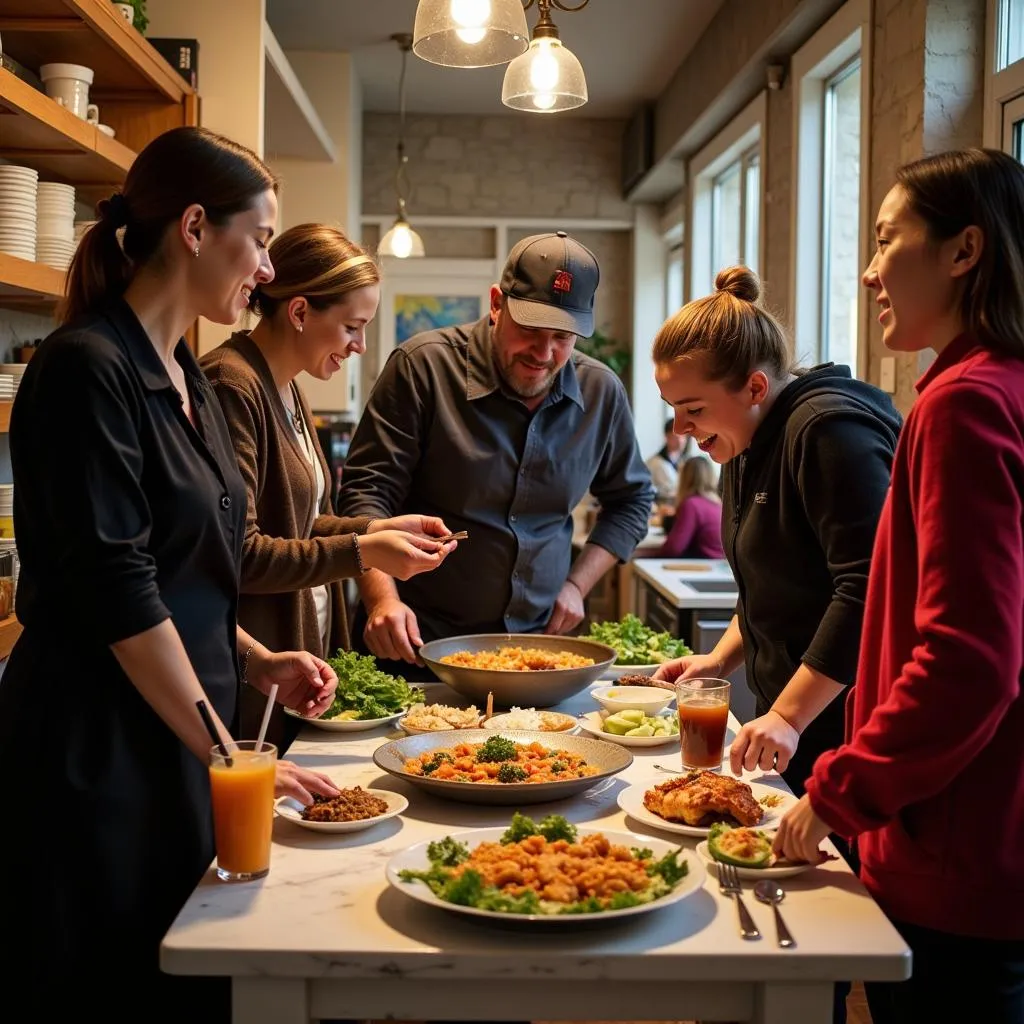 Local Guide Sharing Culinary Insights During Cid Food Walk