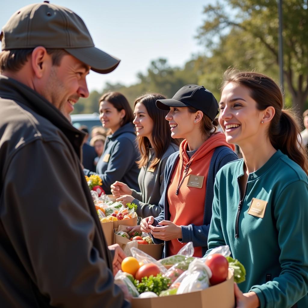 Food Distribution at a Citrus County Food Bank