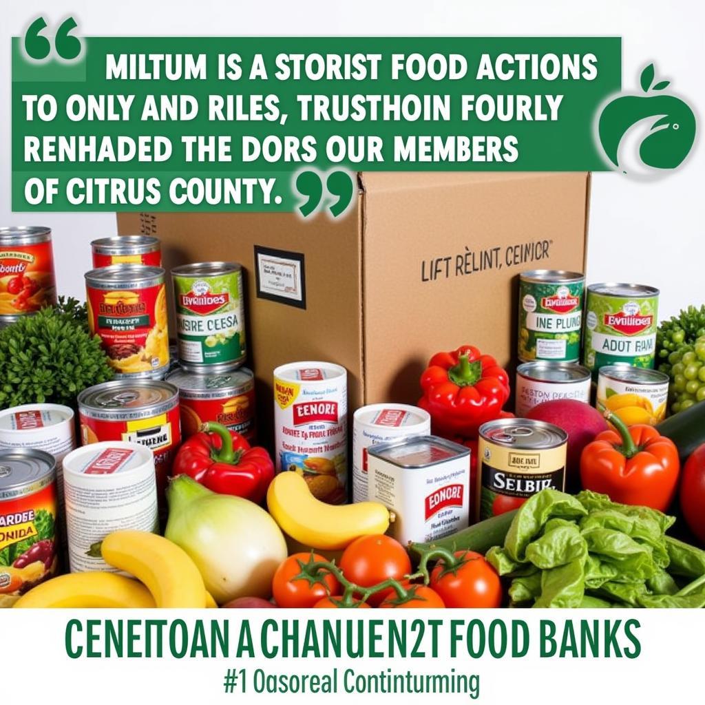 Community Donations for a Citrus County Food Bank