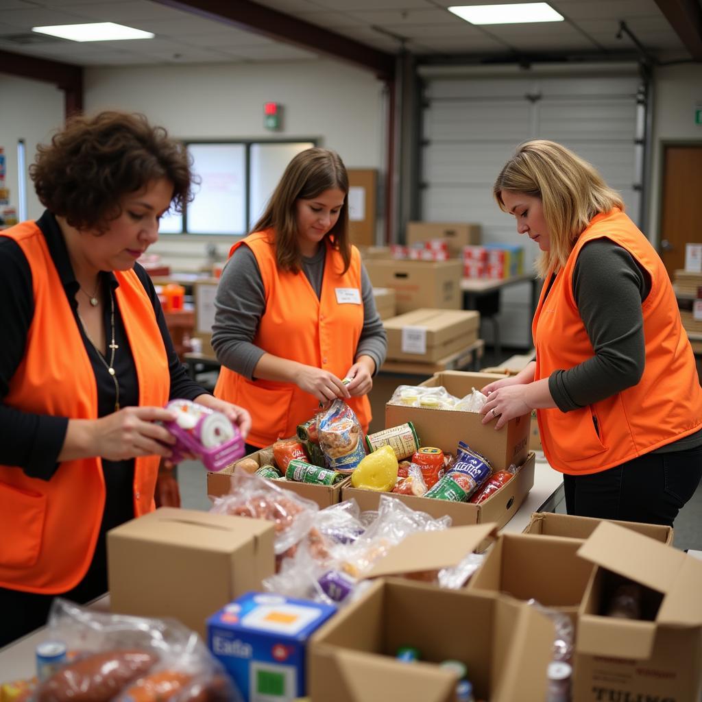 Volunteers at a Citrus County Food Bank