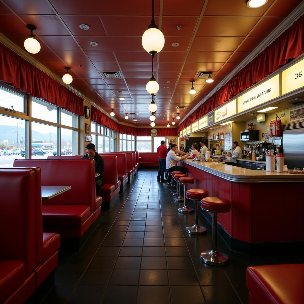  Classic American diner in Moon Township.