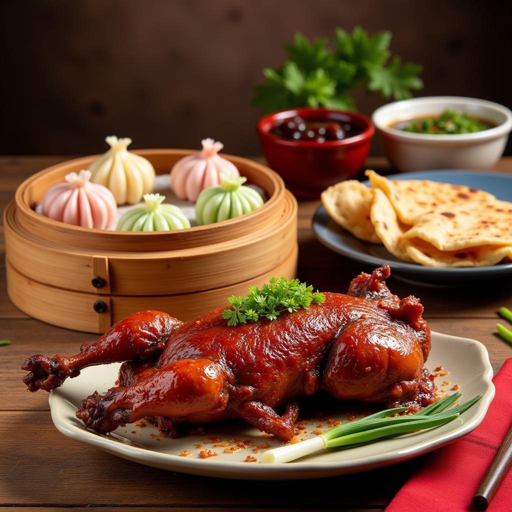 Steamed Dumplings and Peking Duck