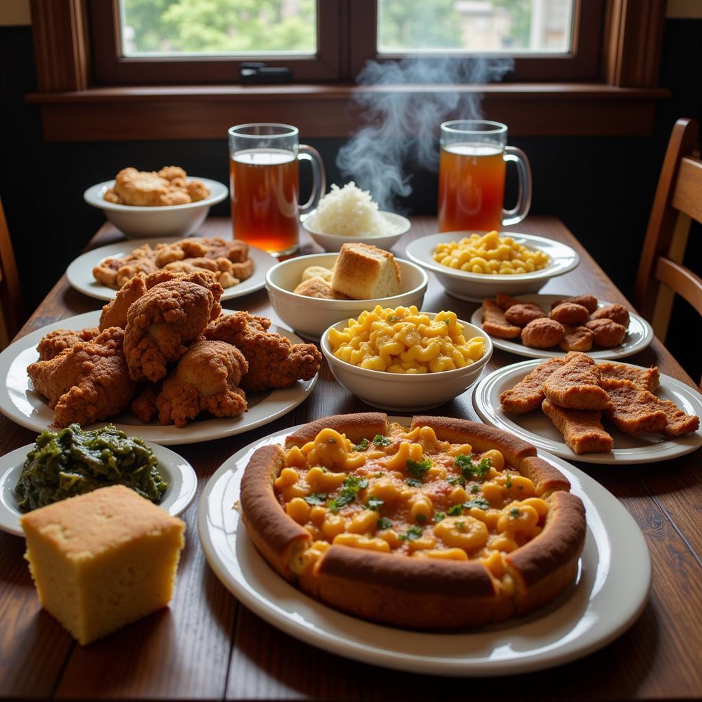 A Classic Southern Soul Food Spread