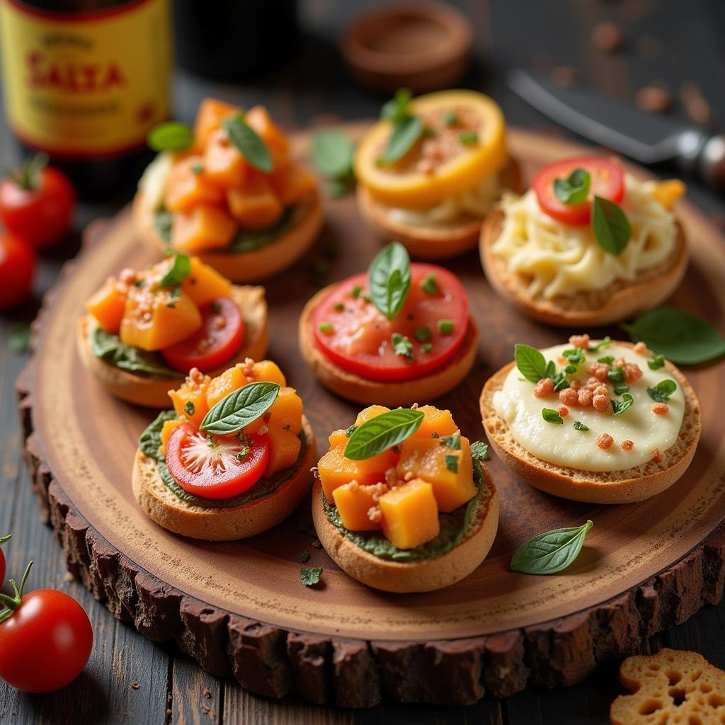 Close-Up of Classic Spanish Tapas