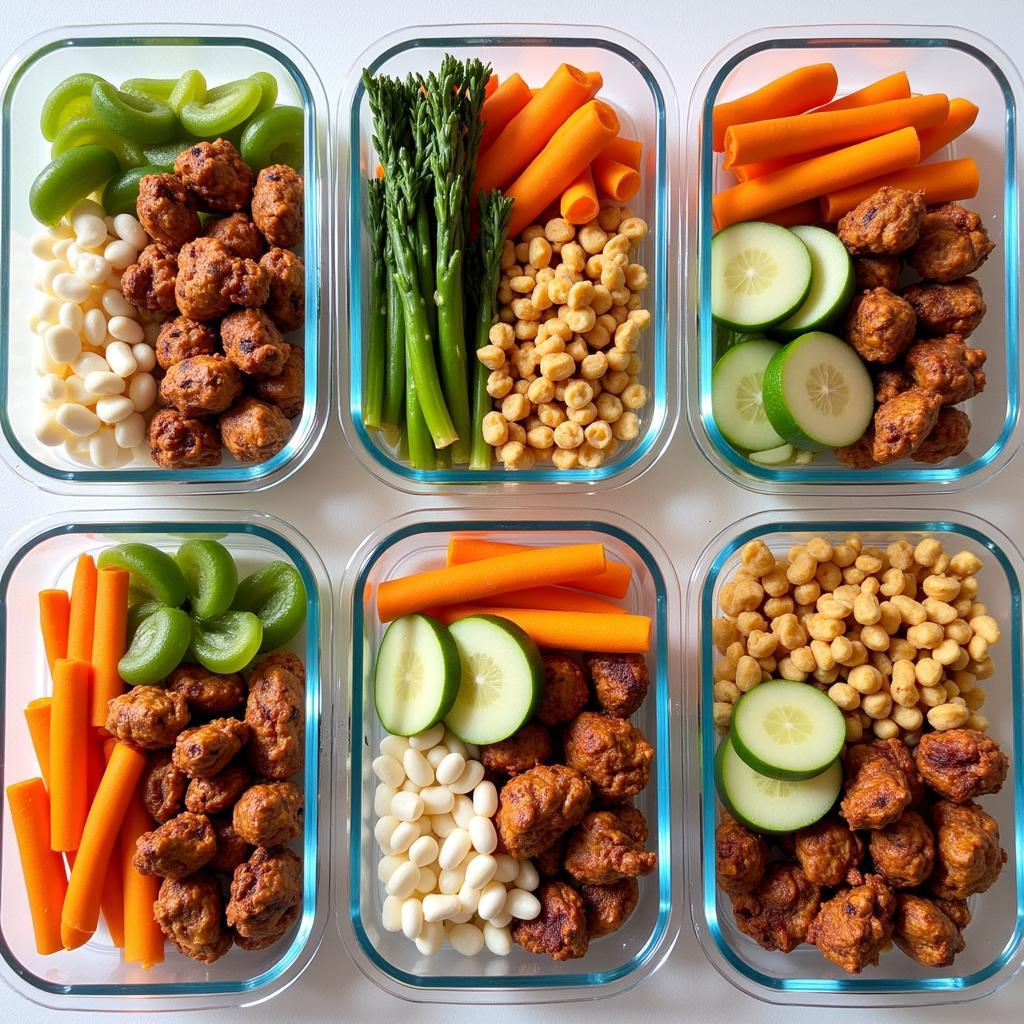 Clean Bulking Meal Prep Example 