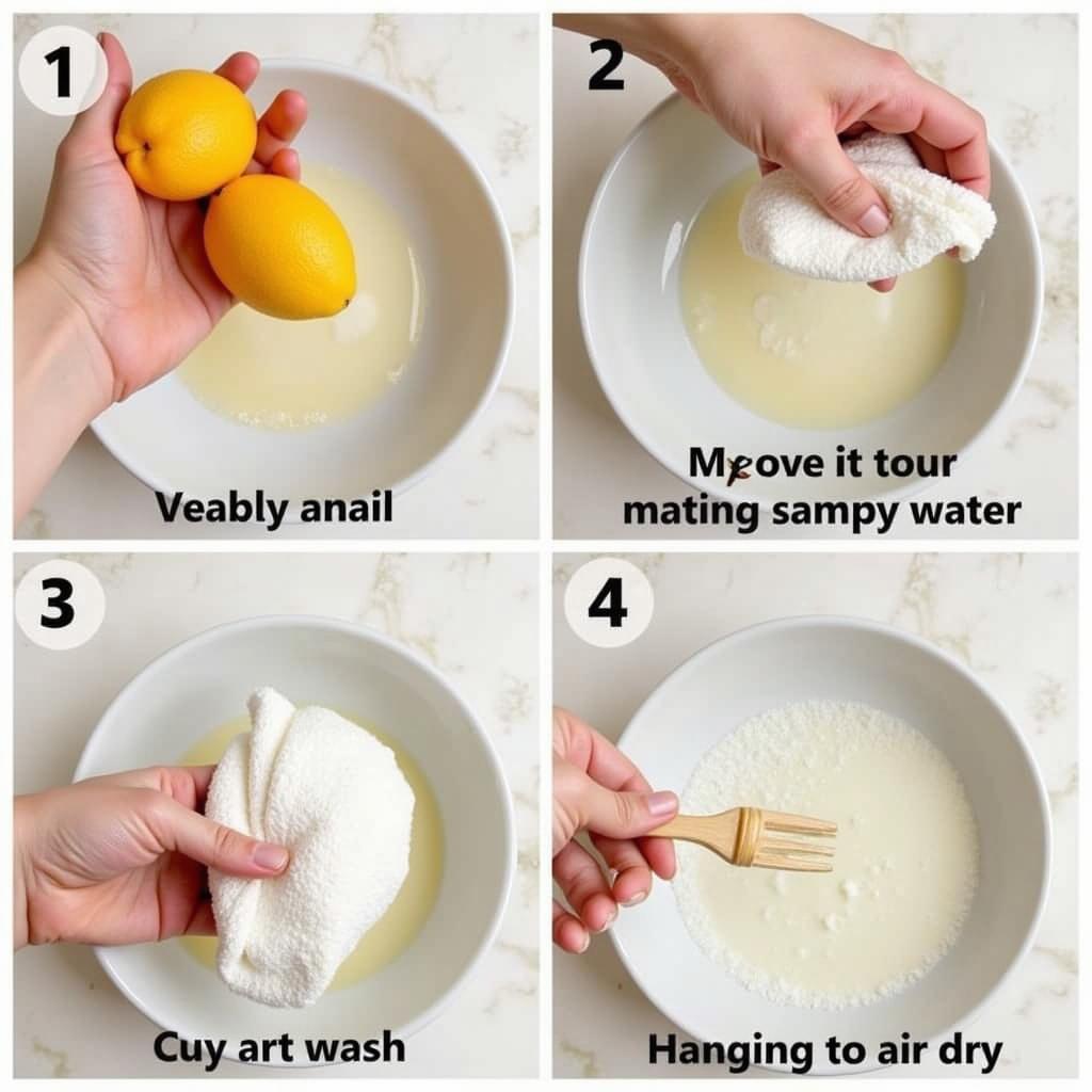 Washing beeswax food covers with care