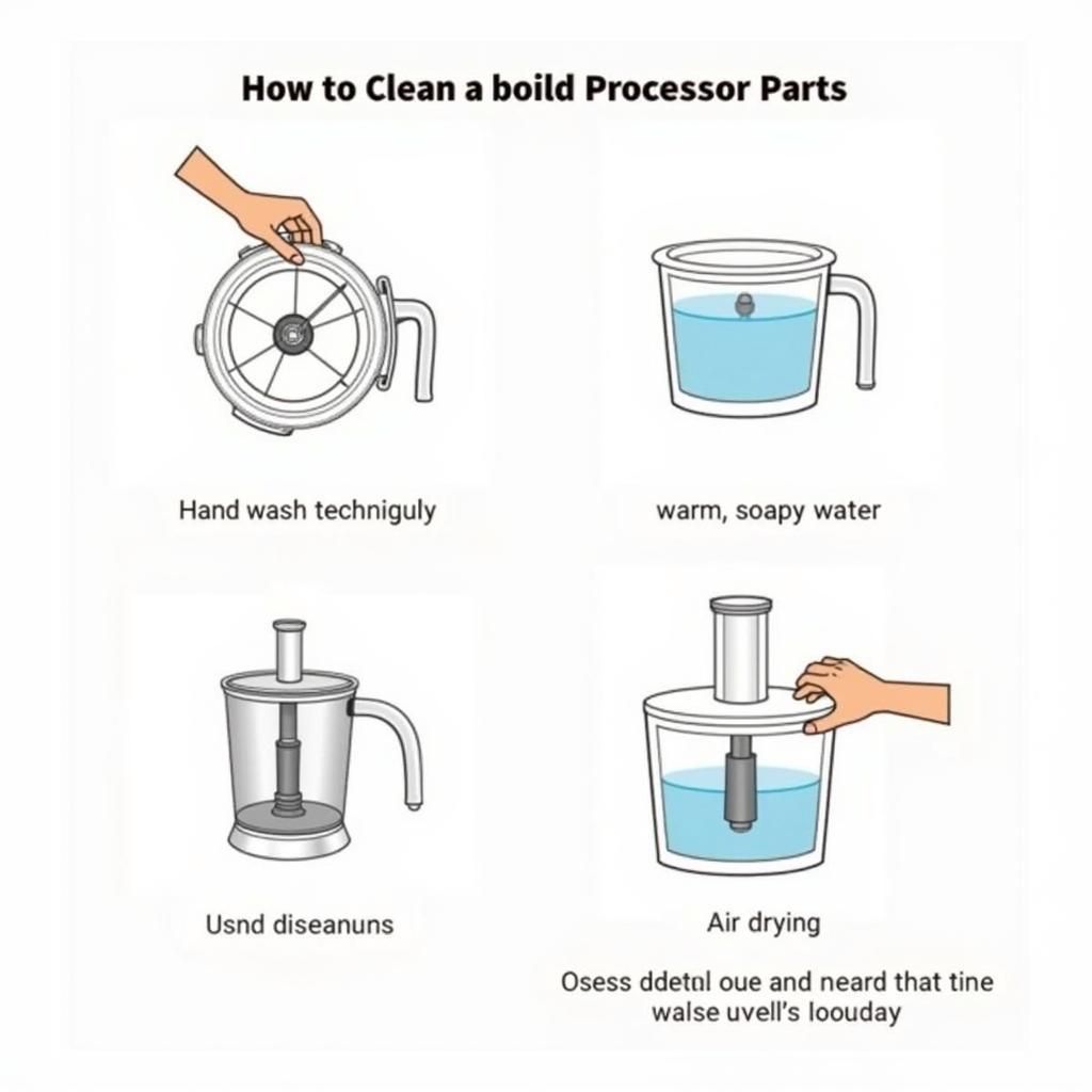 Cleaning Food Processor Parts