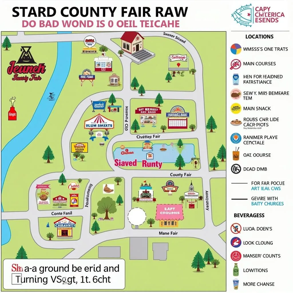 Cleveland County Fair food map