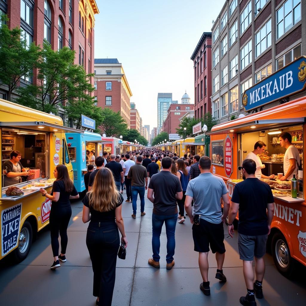 Bustling Cleveland Food Truck Scene