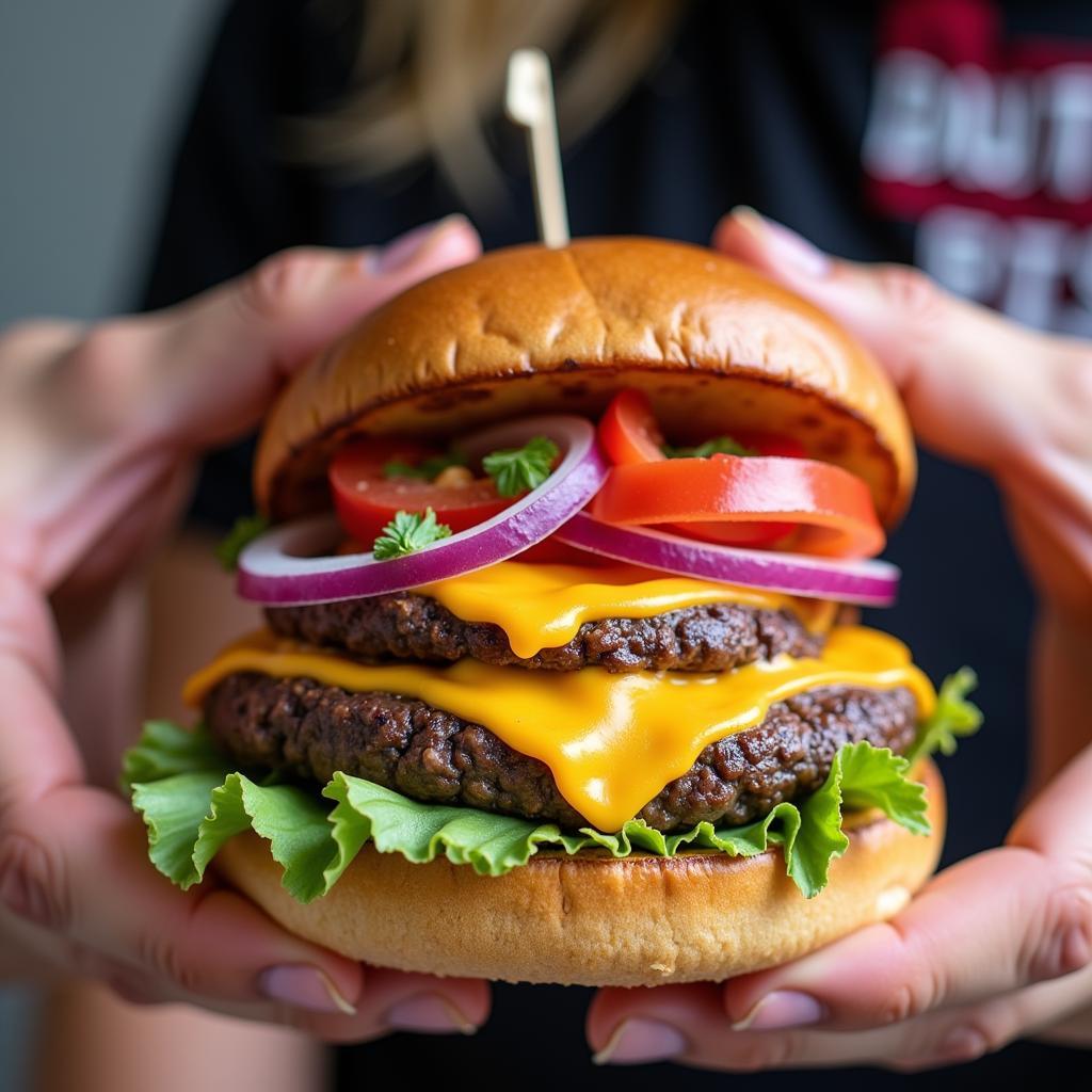 Close-up of delicious food being prepared in a Big Kahuna food truck