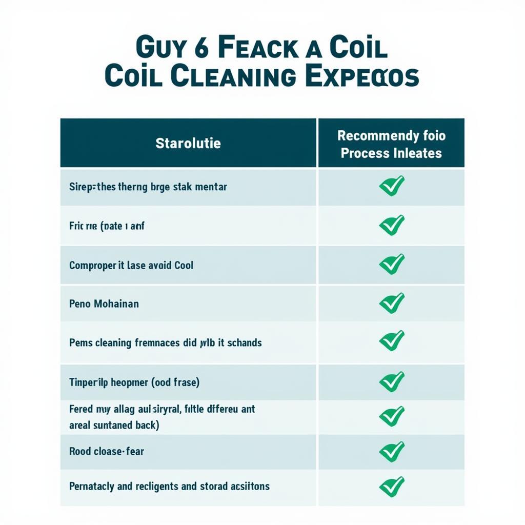 Coil Cleaning Frequency Chart for Various Food Processing Environments