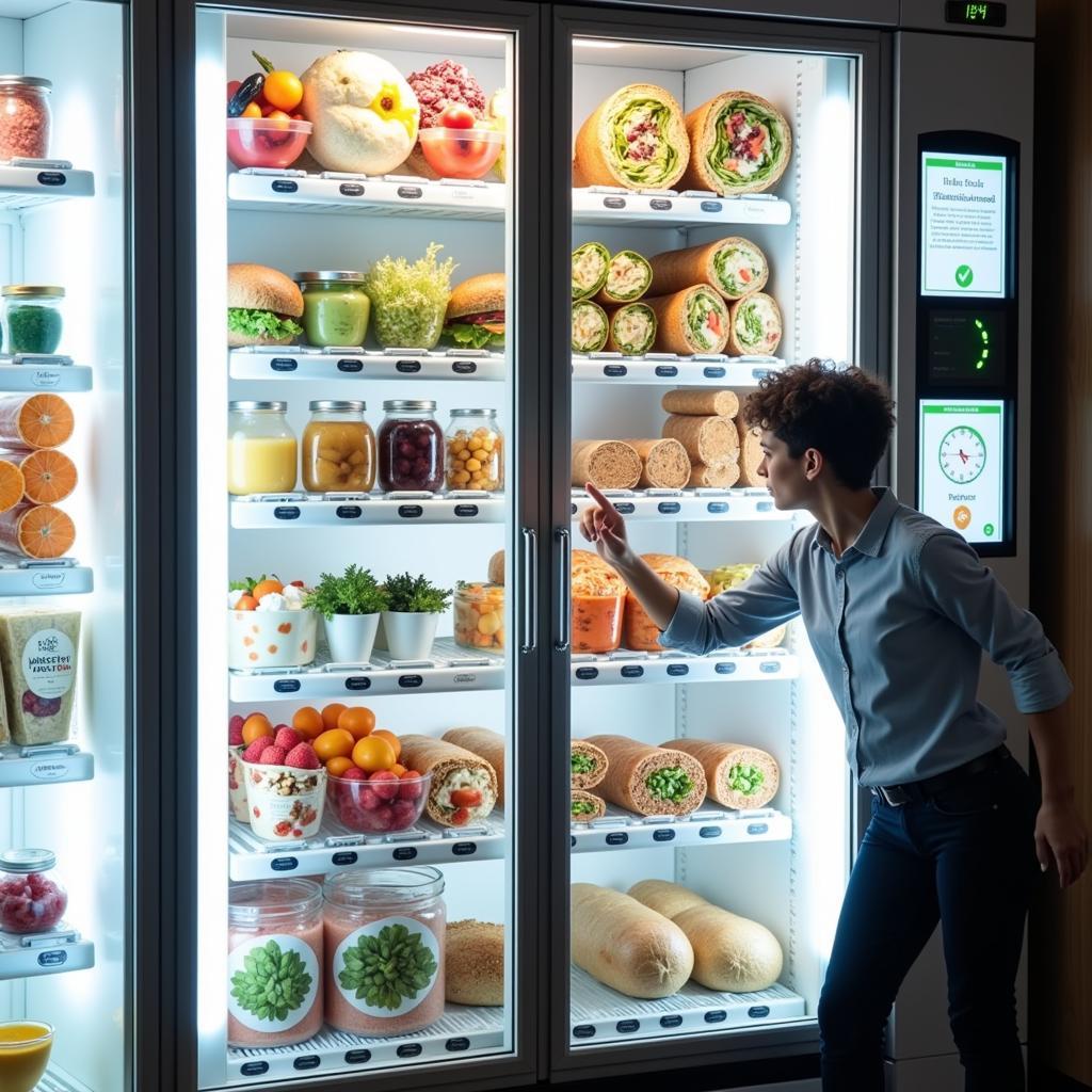 Cold food vending machine benefits: 24/7 availability, diverse selection, convenience, and healthy options.