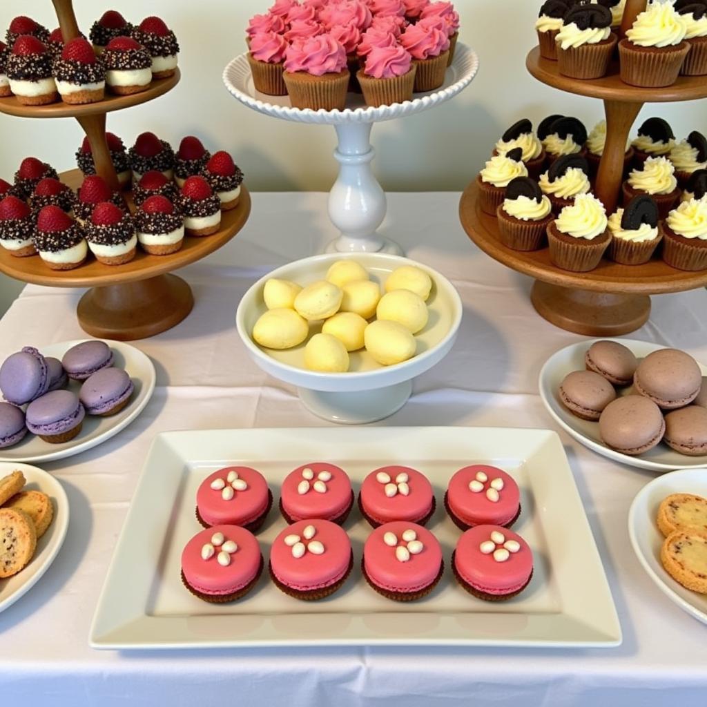 Cold Table Dessert Bar with Assorted Treats