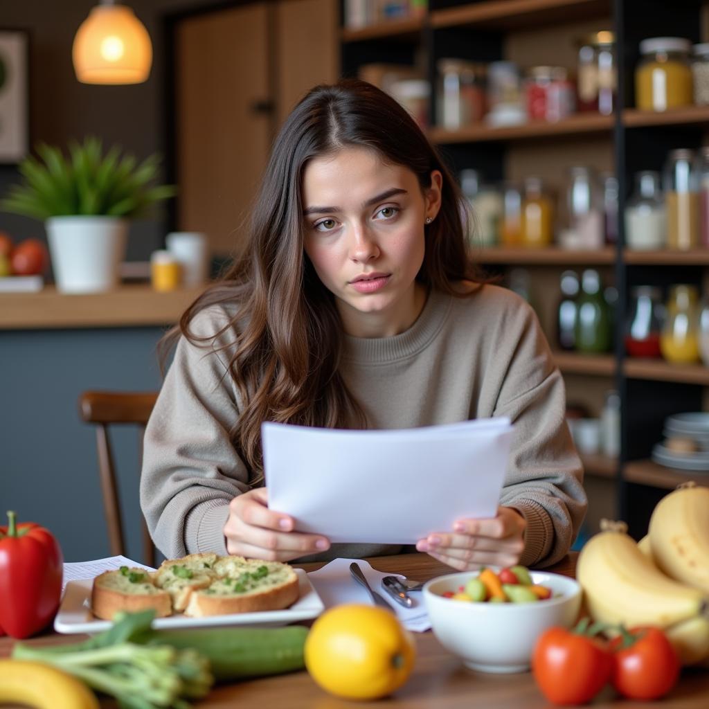 College student struggling with food budget