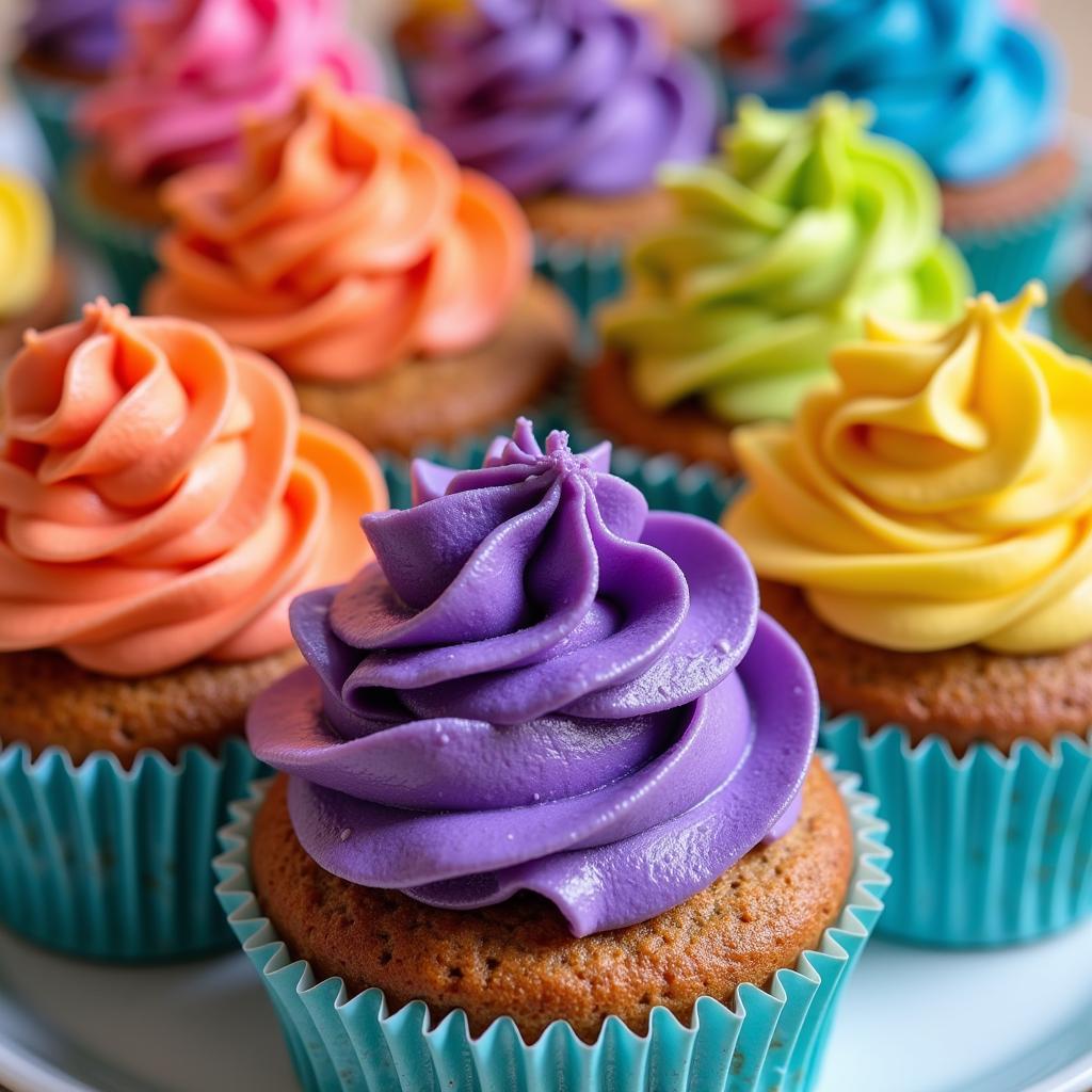 Color-Changing Cupcakes with Chameleon Food Coloring