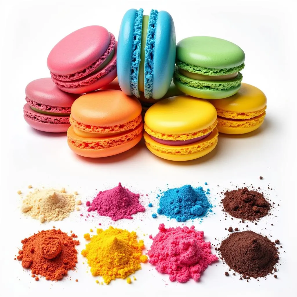 An Assortment of Vibrant Macarons