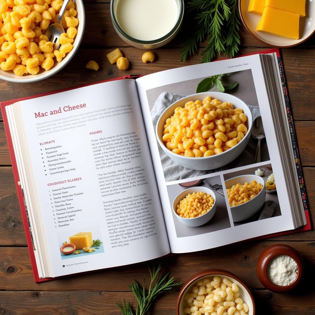 Comfort Food Recipe Book Spread Open