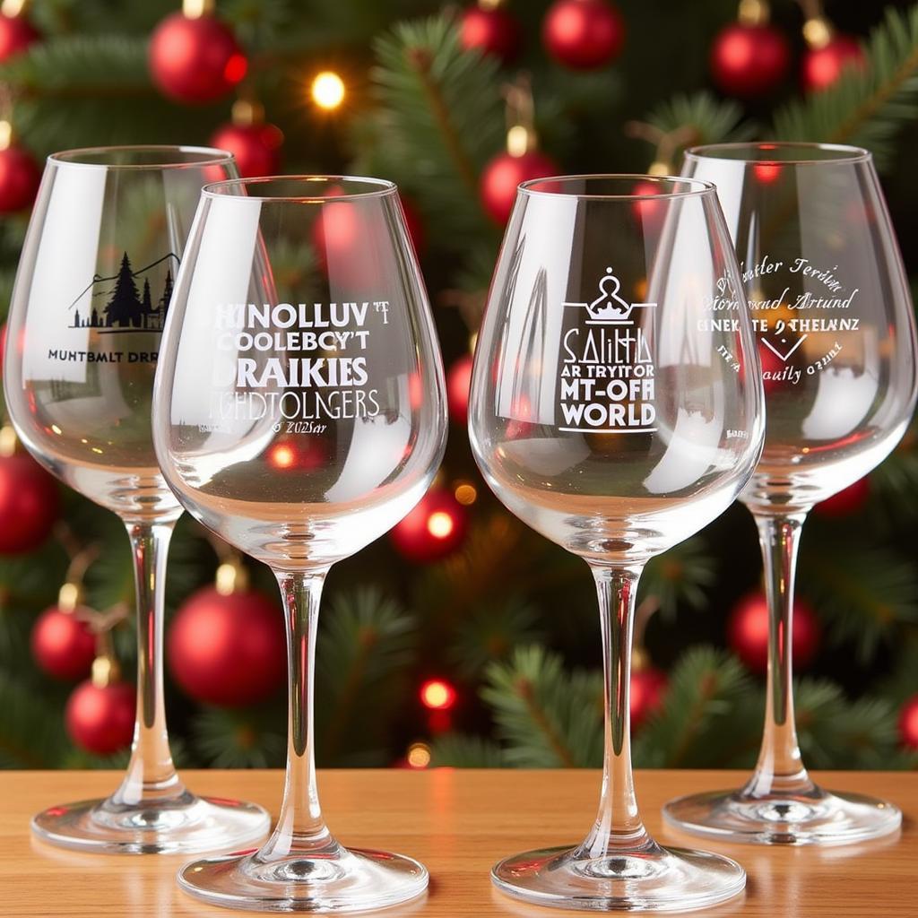 Commemorative festival wine glass set