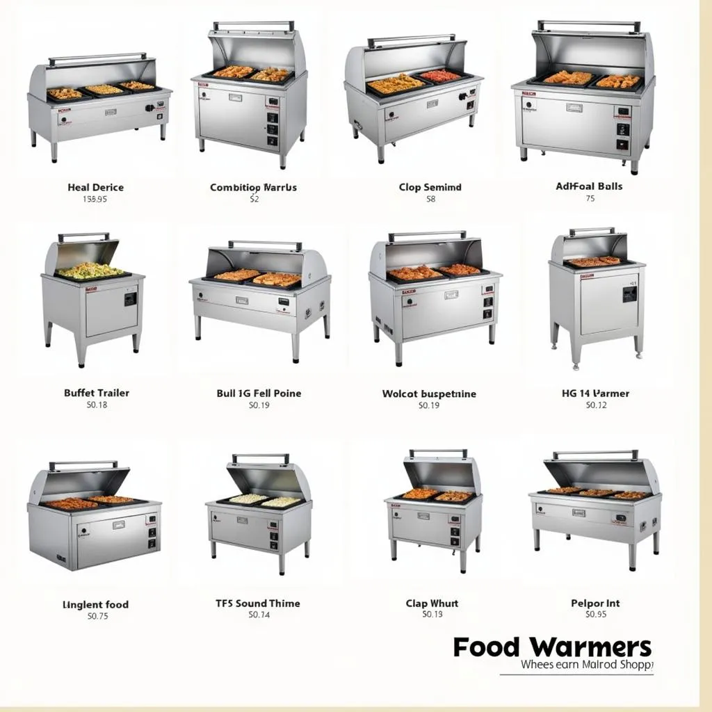 Different types of commercial food warmers for restaurants