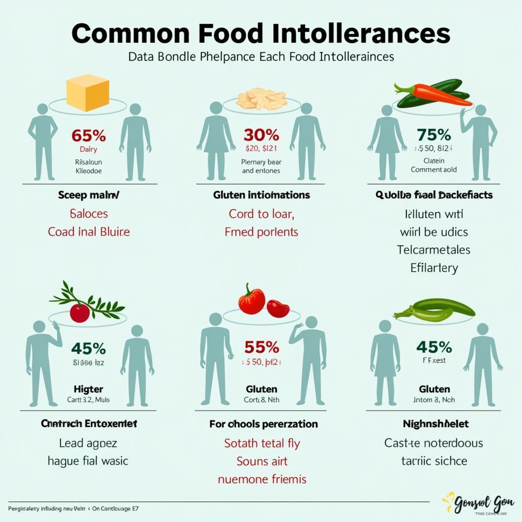 Common Food Intolerances Chart