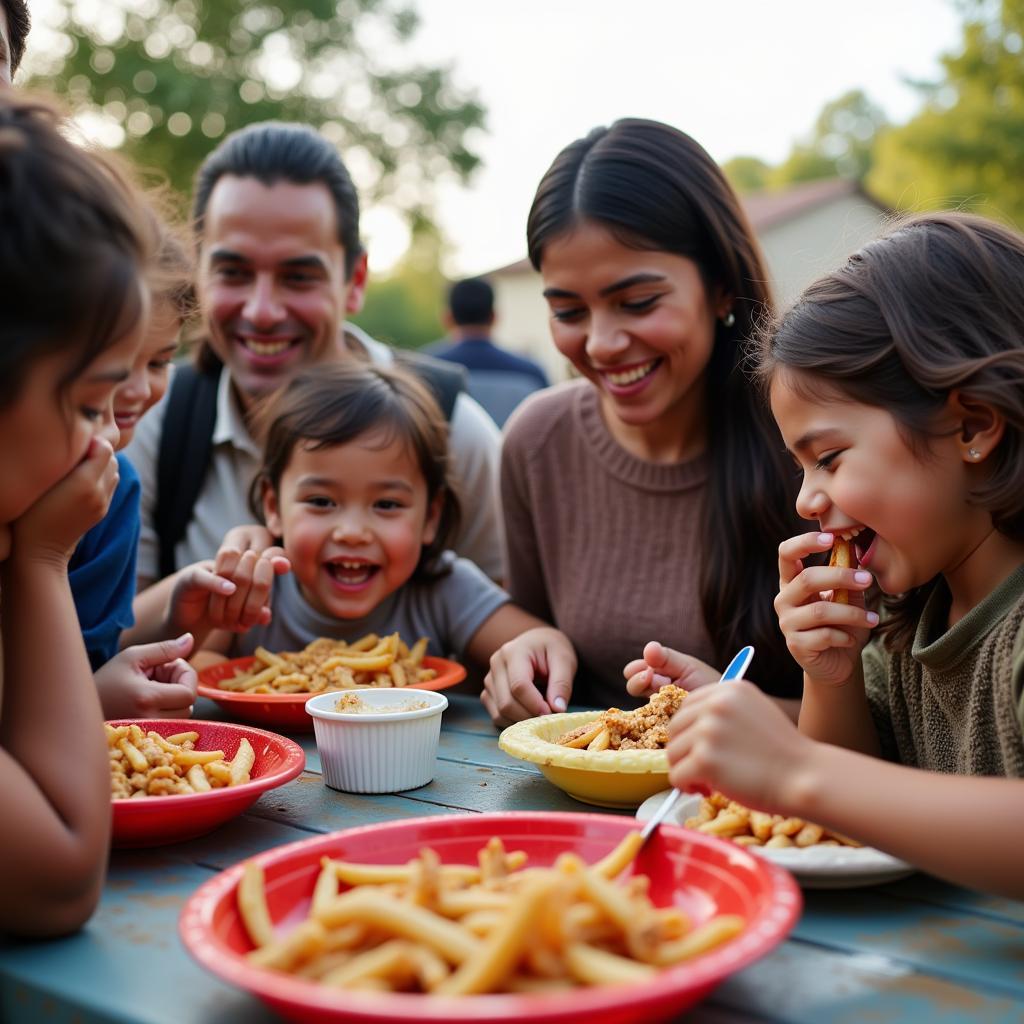 A community comes together at a Cherokee Summer Food Program meal site