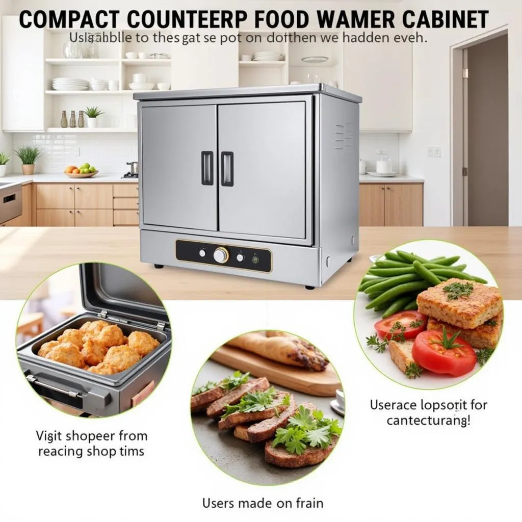 Countertop Food Warmer Cabinet for Home Use