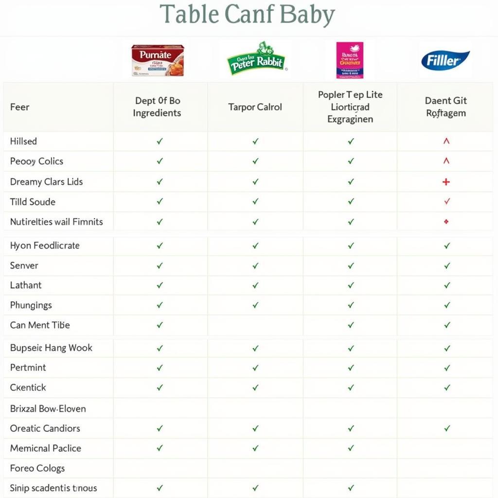 Comparing Different Baby Food Brands