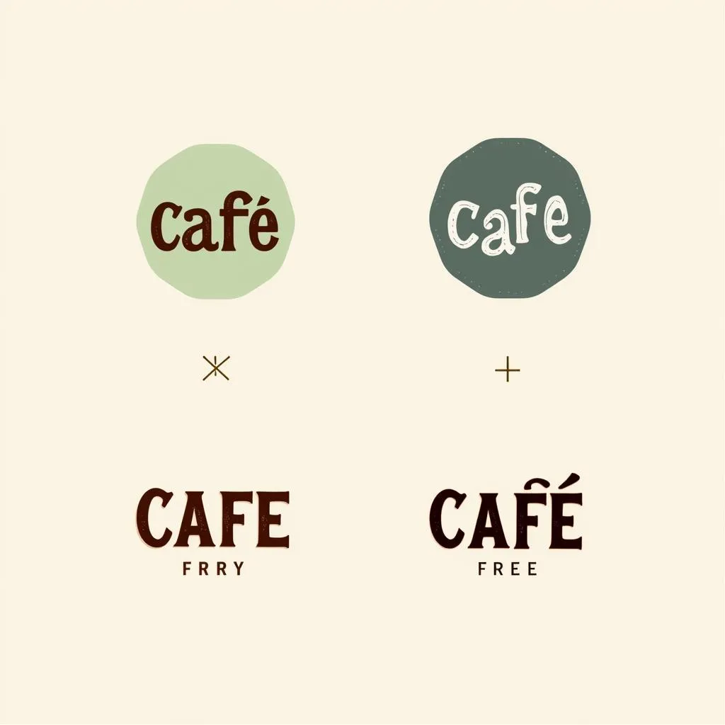 Cafe Logos Targeting Different Customers 