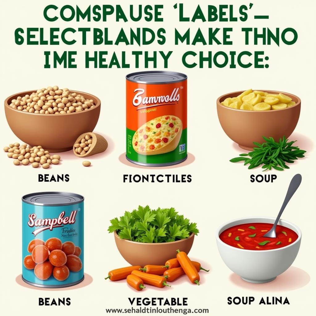 Comparing Canned Food Labels