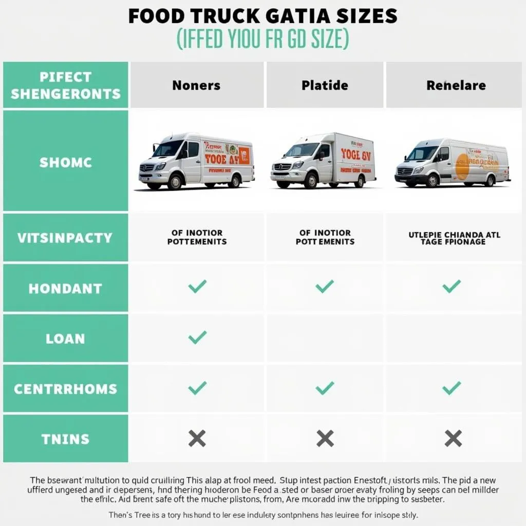 Different Food Truck Sizes and Layouts 