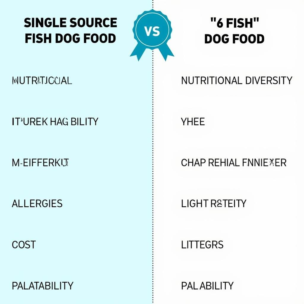 Comparing Single-Source and Six Fish Dog Food