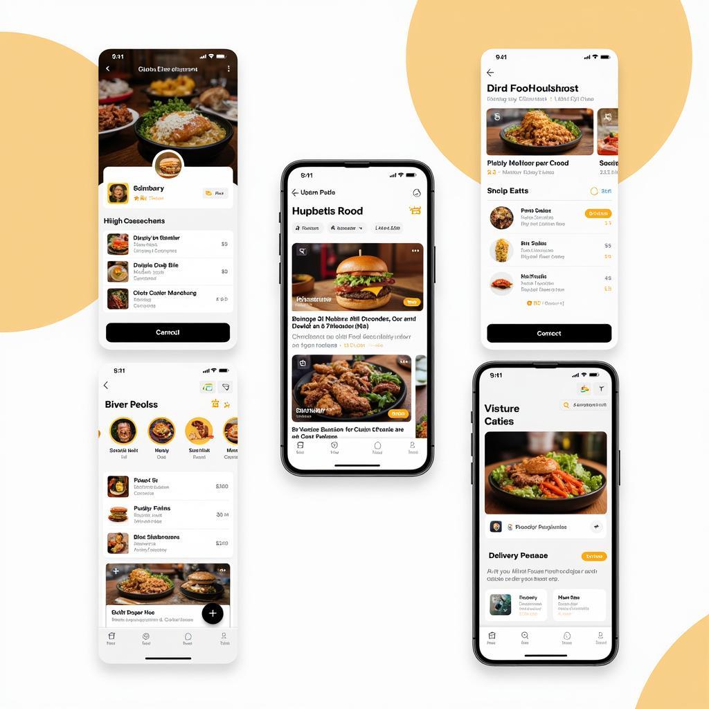 Comparison of Sitka food delivery app interfaces