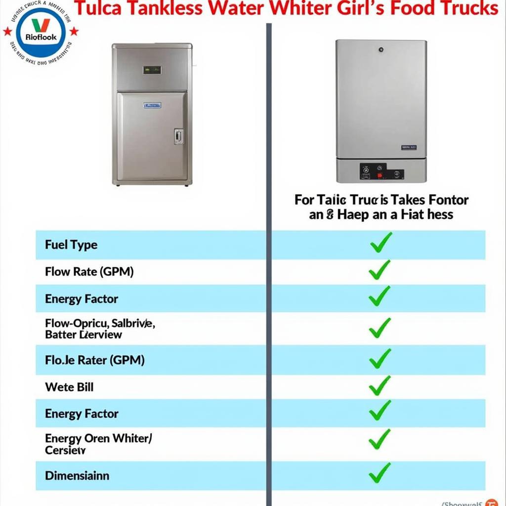 Comparing Different Tankless Water Heater Models for Food Trucks