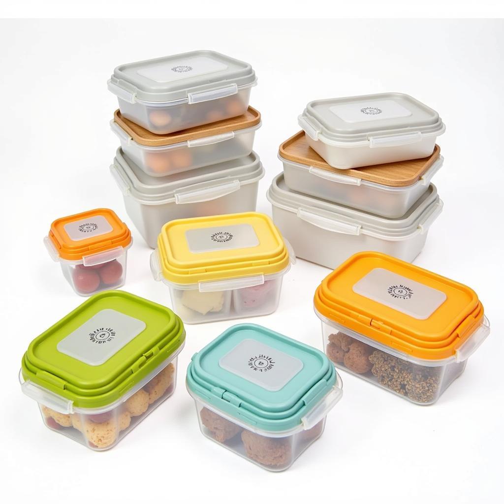 Compartmentalized Food Containers for Meal Prep