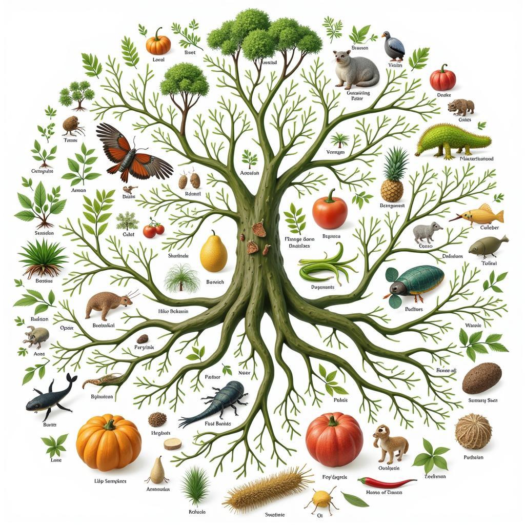 Complex Food Web Diagram