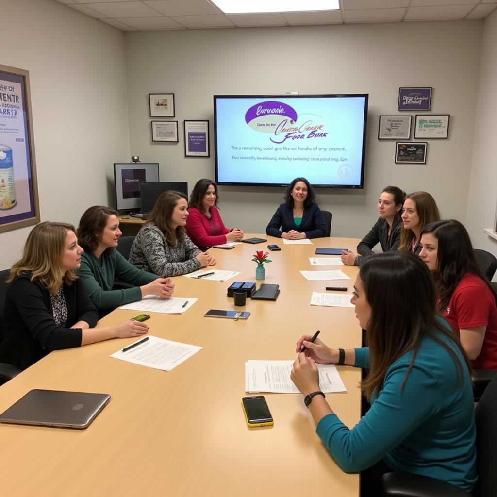 Administrative Staff Meeting at Contra Costa Food Bank