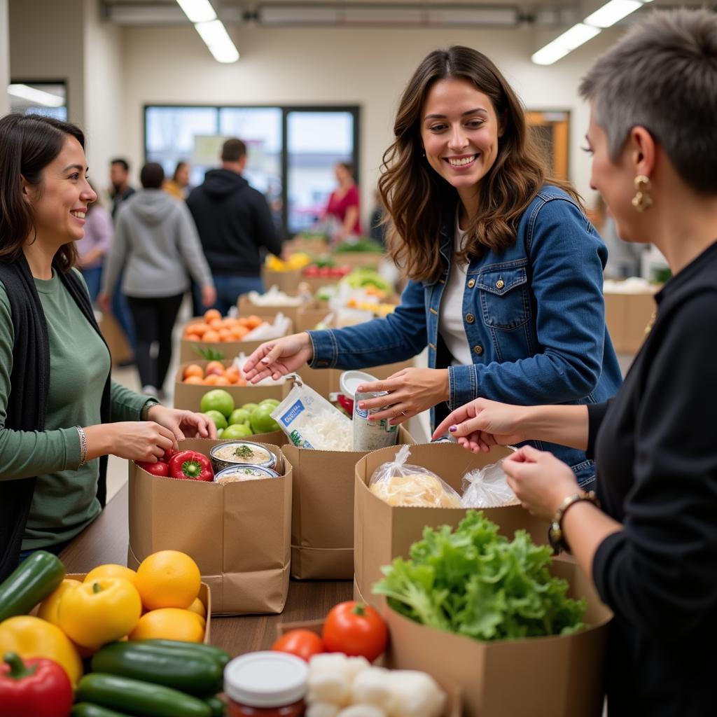 Food Distribution at a Conway Food Pantry