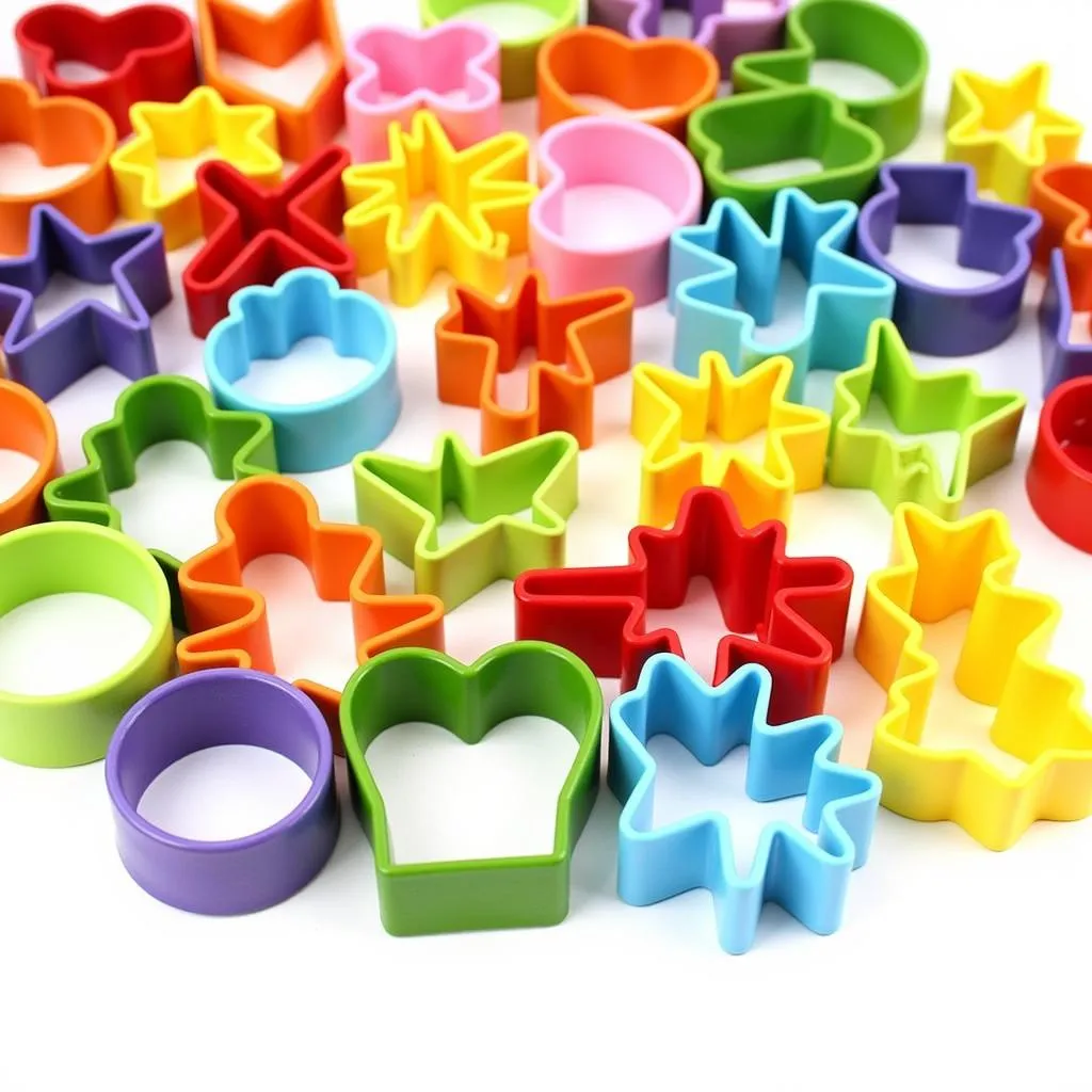 Assortment of Cookie Cutters in Various Shapes