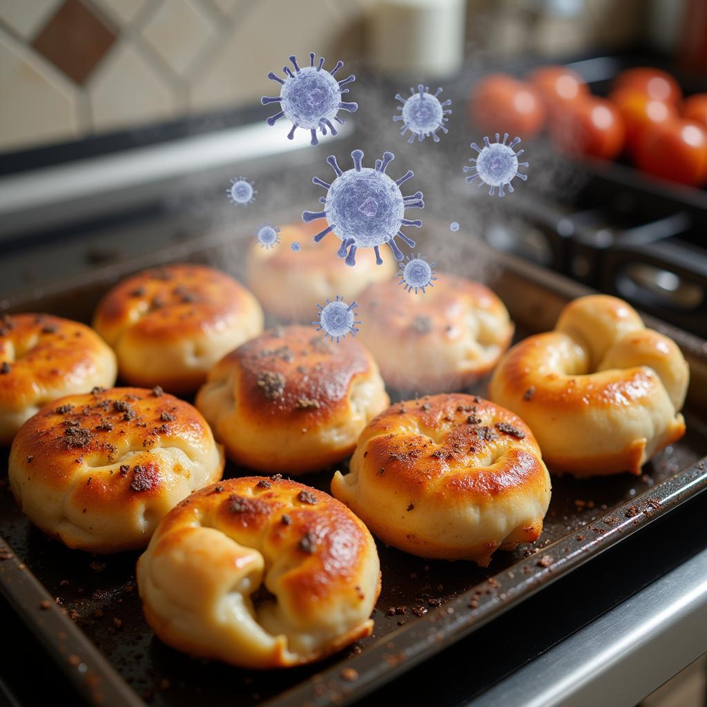 Cooling tray food prevents bacteria growth