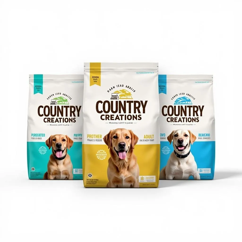 Country Creations Dog Food Packaging