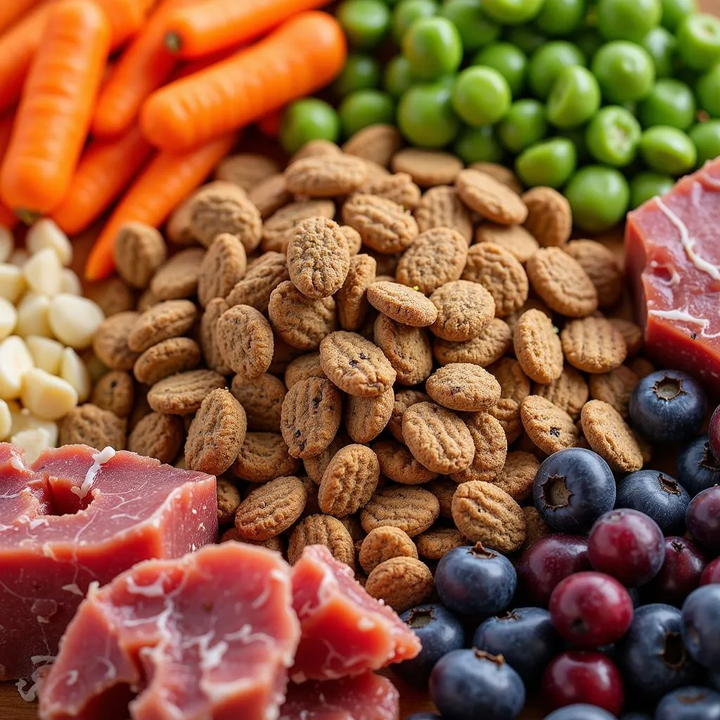 Close-up of Country Naturals Dog Food Ingredients