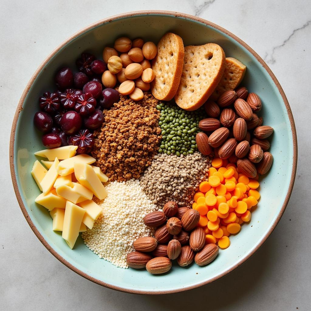 Bowl of Crunchy Foods