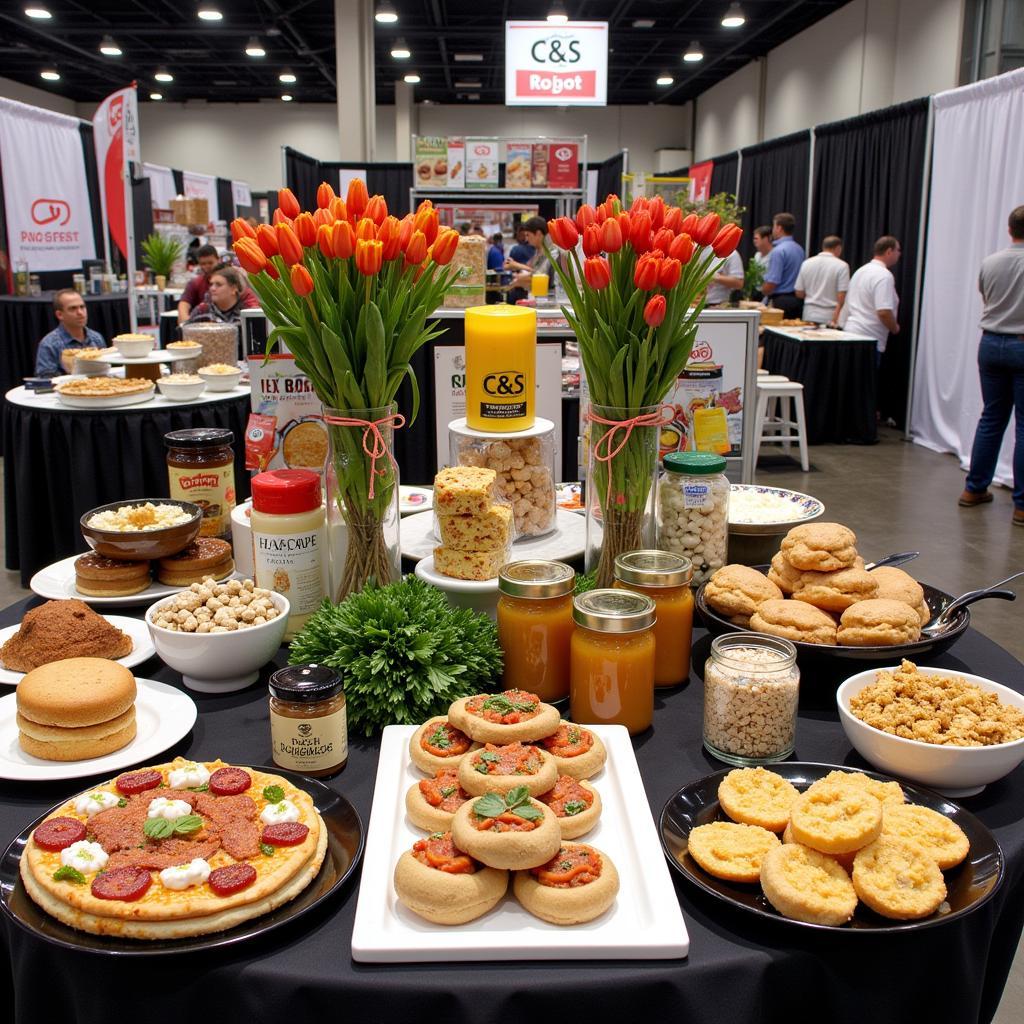 Product display at the C&S Food Show