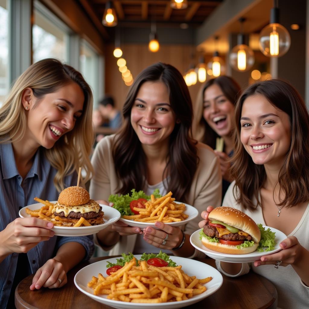 Happy customers enjoying their Cupzilla meals