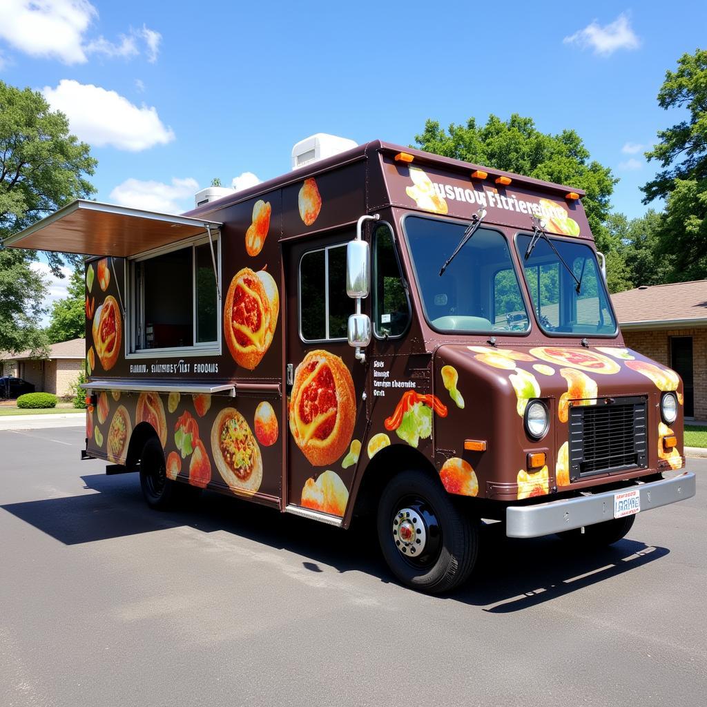 Food truck with branding