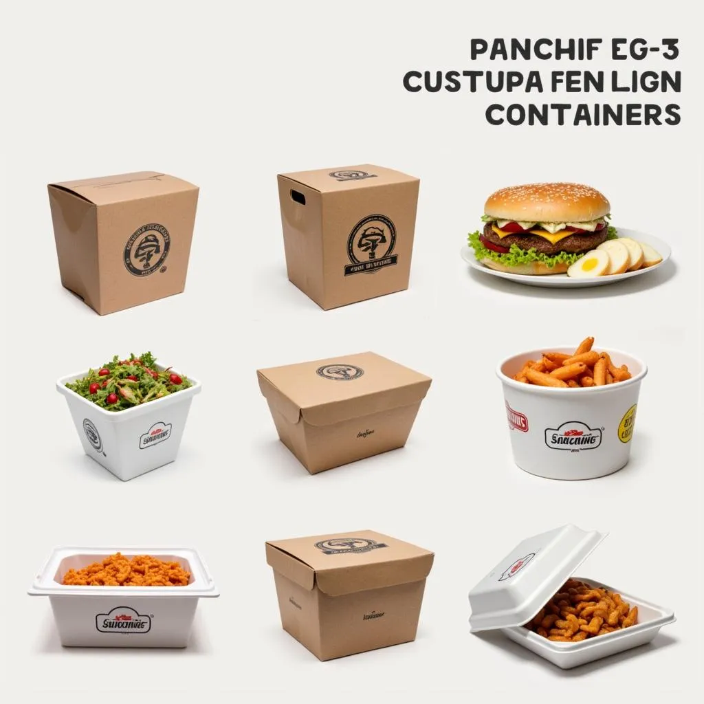 Custom Printed Food Containers